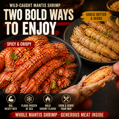 Wild-Caught Mantis Lobster Tails – P&D Garlic Butter & Herb Mantis-CU