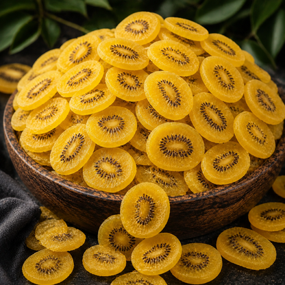Organic Dried SunGold Kiwi | Sweet-Tart Golden Slices-CU