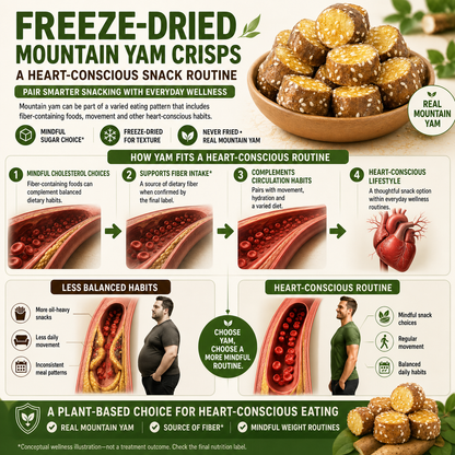 Freeze-Dried Mountain Yam Crisps – Metabolism & Weight Loss Support Snack-CU