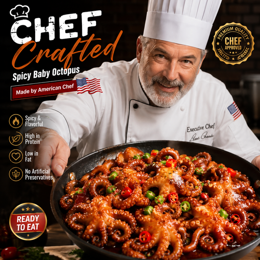 Premium Spicy Octopus – Tender, Bold & Ready-to-Eat Seafood Snack-CU