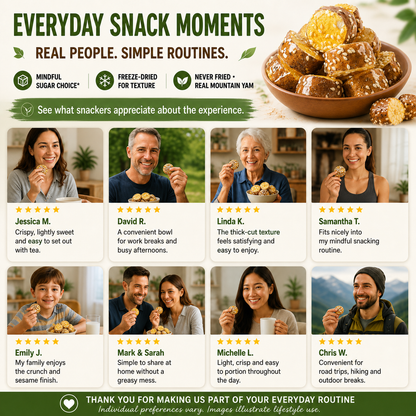 Freeze-Dried Mountain Yam Crisps – Metabolism & Weight Loss Support Snack-CU
