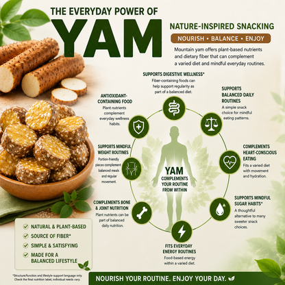 Freeze-Dried Mountain Yam Crisps – Metabolism & Weight Loss Support Snack-CU
