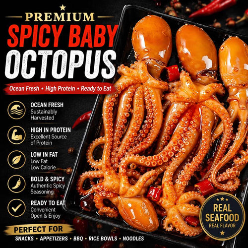 Premium Spicy Octopus – Tender, Bold & Ready-to-Eat Seafood Snack-CU