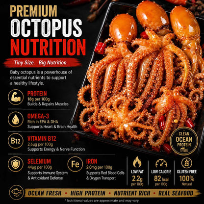 Premium Spicy Octopus – Tender, Bold & Ready-to-Eat Seafood Snack-CU