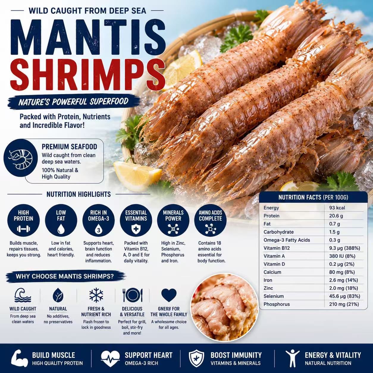Giant Mantis Shrimp – Wild Caught Premium Seafood-CU