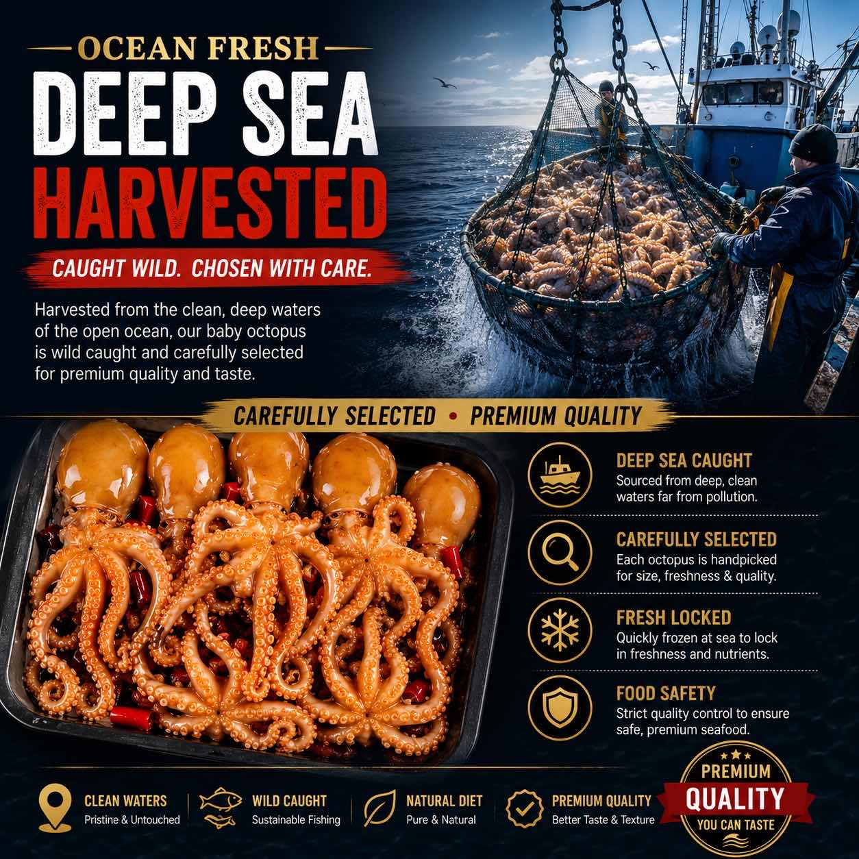 Premium Spicy Octopus – Tender, Bold & Ready-to-Eat Seafood Snack-CU