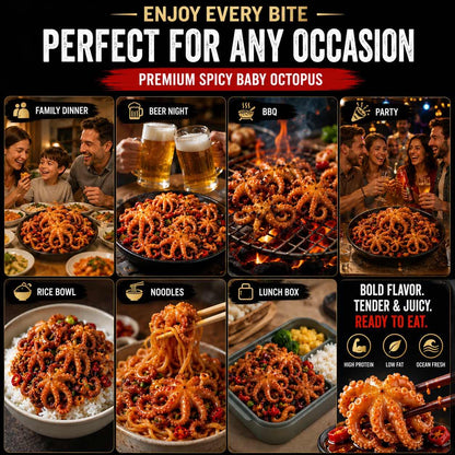 Premium Spicy Octopus – Tender, Bold & Ready-to-Eat Seafood Snack-CU