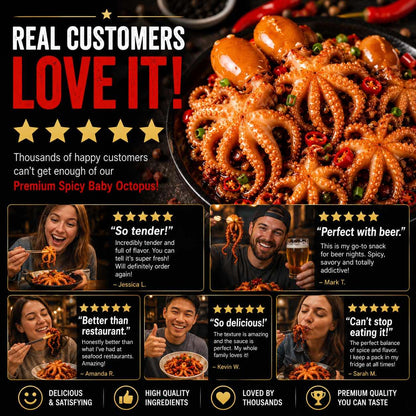 Premium Spicy Octopus – Tender, Bold & Ready-to-Eat Seafood Snack-CU